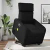 Image de vidaXL Fauteuil inclinable de massage électrique - Noir Similicuir