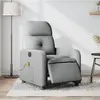 Image de vidaXL Fauteuil de massage - Gris Clair Tissu