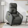 Image de VidaXL Fauteuil inclinable de massage électrique - Gris foncé
