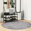 Image de vidaXL Tapis PAMPLONA - Bleu Ø 200 cm
