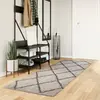 Image de vidaXL Tapis Shaggy Moderne - Beige Anthracite