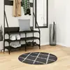Image de VidaXL Tapis Shaggy Moderne Noir Crème