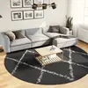 Image de vidaXL Tapis Shaggy Noir/Crème - ?280 cm