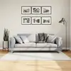 Image de vidaXL Tapis OVIEDO Crème 120x120 cm