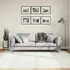 Image de vidaXL Tapis OVIEDO Crème 200x200 cm - Poils Courts