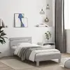 Image de vidaXL Cadre de lit sans matelas avec tête de lit 100x200 cm
