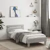 Image de vidaXL Cadre de lit sans matelas avec tête de lit 90x200 cm