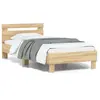 Image de vidaXL Cadre de lit sans matelas avec tête de lit 90x190 cm