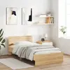 Image de vidaXL Cadre de lit sans matelas avec tête de lit 100x200 cm