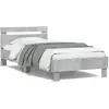 Image de vidaXL Cadre de lit sans matelas avec lumières LED 100x200 cm