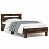 Image de vidaXL Cadre de lit sans matelas avec lumières LED 90x200 cm