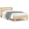 Image de vidaXL Cadre de lit sans matelas avec lumières LED 90x190 cm