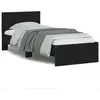 Image de vidaXL Cadre de lit sans matelas avec lumières LED noir 75x190 cm