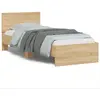 Image de vidaXL Cadre de lit sans matelas avec lumières LED 75x190 cm