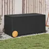Image de vidaXL Boîte de rangement jardin 190L - Noir