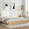 Image de vidaXL Cadre de lit avec tiroirs sans matelas chêne sonoma 160x200 cm