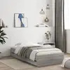 Image de vidaXL Cadre de lit avec tiroirs sans matelas sonoma gris 90x190 cm