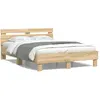 Image de vidaXL Cadre de lit sans matelas chêne sonoma 120x200 cm