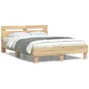 Image de vidaXL Cadre de lit sans matelas chêne sonoma 135x190 cm