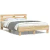 Image de vidaXL Cadre de lit sans matelas chêne sonoma 120x190 cm