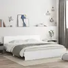 Image de vidaXL Cadre de lit sans matelas blanc 180x200 cm