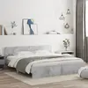 Image de vidaXL Cadre de lit sans matelas gris béton 180x200 cm