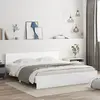 Image de vidaXL Cadre de lit sans matelas blanc 160x200 cm