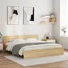 Image de vidaXL Cadre de lit sans matelas chêne sonoma 160x200 cm