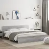 Image de vidaXL Cadre de lit sans matelas sonoma gris 160x200 cm