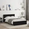 Image de vidaXL Cadre de lit sans matelas noir 120x190 cm