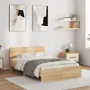 Image de vidaXL Cadre de lit sans matelas chêne sonoma 120x190 cm