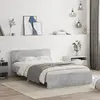 Image de vidaXL Cadre de lit sans matelas gris béton 120x190 cm