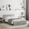 Image de vidaXL Cadre de lit sans matelas sonoma gris 120x190 cm