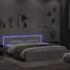 Image de vidaXL Cadre de lit avec LED sans matelas blanc 200x200 cm
