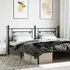 Image de vidaXL Tête de lit de remplacement métal noir 193 cm