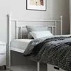 Image de vidaXL Tête de lit de remplacement métal blanc 100 cm