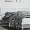 Image de vidaXL Tête de lit de remplacement métal blanc 193 cm