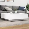 Image de vidaXL Table basse LED - Blanc