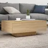 Image de vidaXL Table Basse LED - Chêne Sonoma