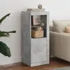 Image de vidaXL Buffet avec LED gris béton