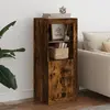 Image de vidaXL Buffet LED Chêne Fumé
