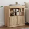Image de vidaXL Buffet avec LED - Chêne sonoma