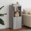 Image de vidaXL Buffet LED Sonoma Gris