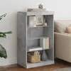 Image de vidaXL Buffet avec lumières LED - Gris béton