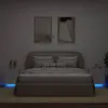 Image de vidaXL Armoires de Chevet et LED - Blanc