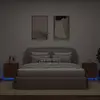 Image de vidaXL Armoires de chevet et lumières LED 2 pcs - Chêne marron