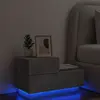 Image de Vidaxl Table de Chevet - Gris Béton avec LEDs