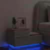 Image de vidaXL Table de chevet LED