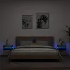 Image de Vidaxl Armoires de Chevet LED Gris Béton