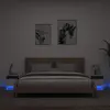 Image de vidaXL Lot de 2 Armoires de Chevet - LED